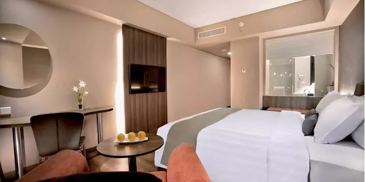 Unique room with minimalist design is perfect choice for business, leisure, and family overlooking to city view to stay in kupang