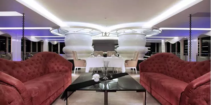Rooftop dining lounge to chill out with city view and ocean sight in kupang