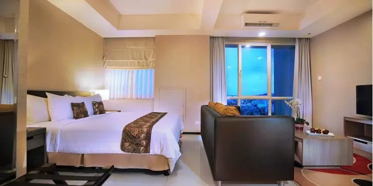 A studio apartment concept, simply match for a business traveller