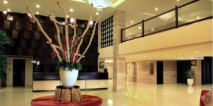 Spacious lobby with welcoming atmosphere in kuta bali