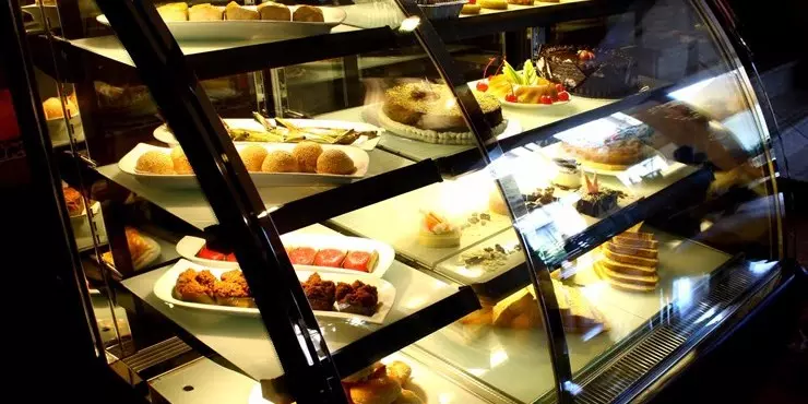 Assorted selection of cakes served in manado